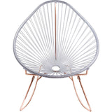 Innit Designs Acapulco Rocker Chair | Copper/Clear