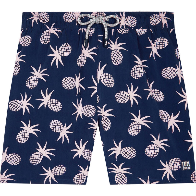 Tom & Teddy Men's Pineapple Swim Trunk | Shell Pink