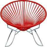 Innit Designs Innit Rocker Chair | Chrome/Red