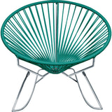 Innit Designs Innit Rocker Chair | Chrome/Turquoise