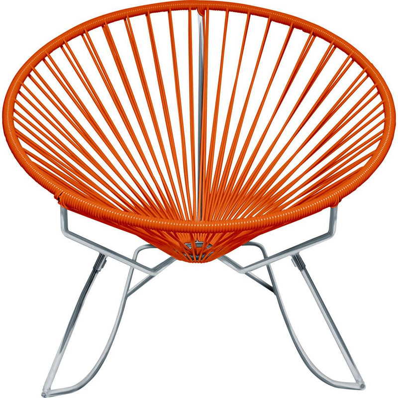 Innit Designs Innit Rocker Chair | Chrome/Orange