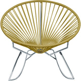 Innit Designs Innit Rocker Chair | Chrome/Gold