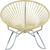 Innit Designs Innit Rocker Chair | Chrome/Ivory