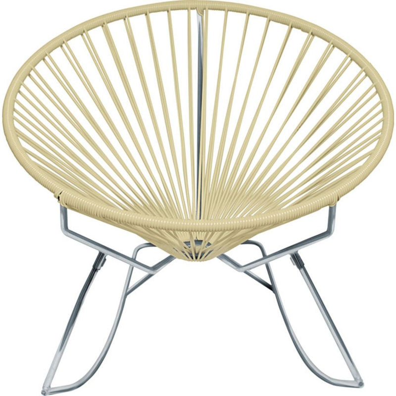 Innit Designs Innit Rocker Chair | Chrome/Ivory