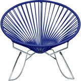Innit Designs Innit Rocker Chair | Chrome/Deep Blue