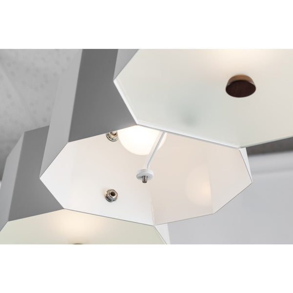 Seed Design Zhe Large Pendant Lamp | White SQ-2322MPL6-WH