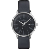 Junghans Meister Ladies Damen Quartz Watch | Grey Leather Strap 047/4568.00