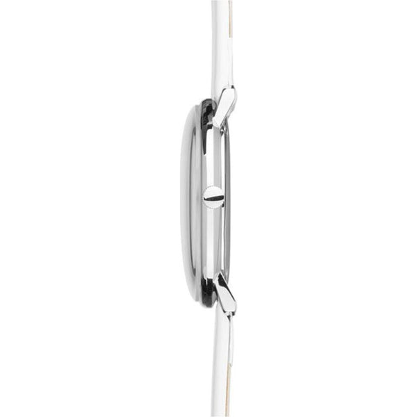 Junghans Max Bill Ladies Quartz Honey Watch | White Calfskin Strap 047/4657.00