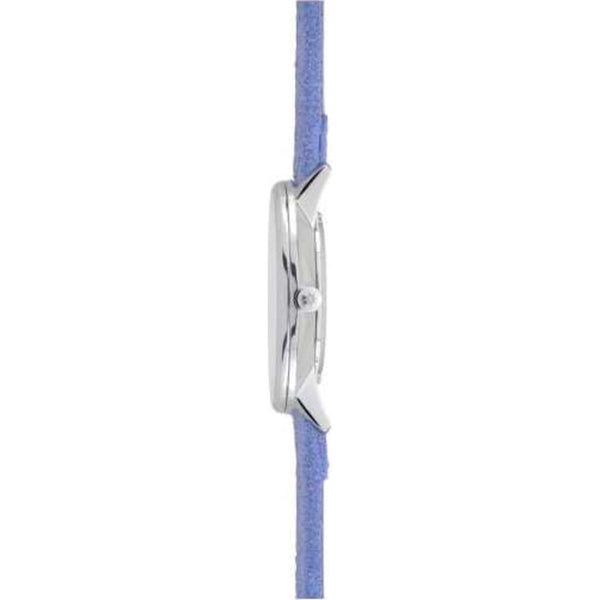 Junghans Form Damen Matt Silver Watch | Blue Calfskin Strap 047/4852.00