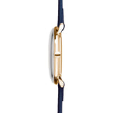 Junghans Max Bill Ladies Quartz Matt White Watch | Blue Calfskin Strap 047/7851.00