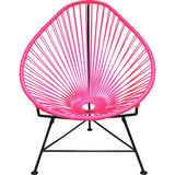 Innit Designs Junior Acapulco Chair | Black/Bubblegum Bubblegum Pink