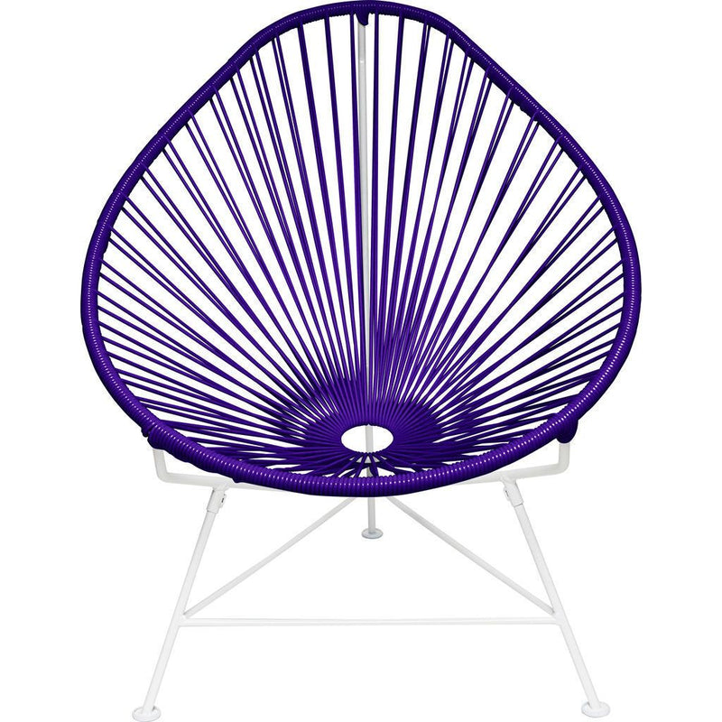 Innit Designs Junior Acapulco Chair | White/Purple