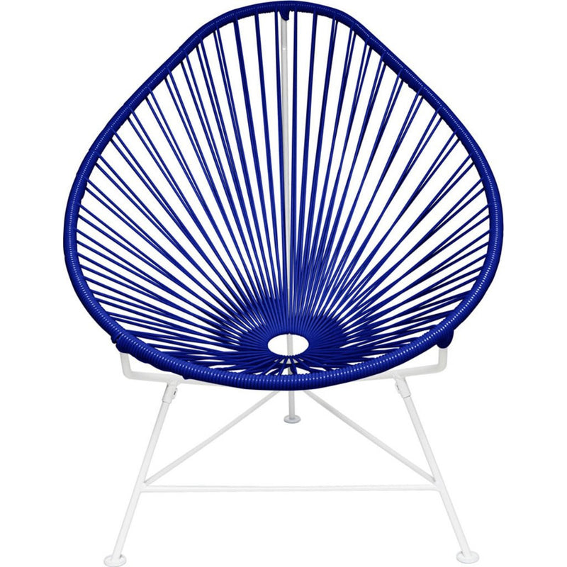 Innit Designs Junior Acapulco Chair | White/Deep Blue-05-02-28
