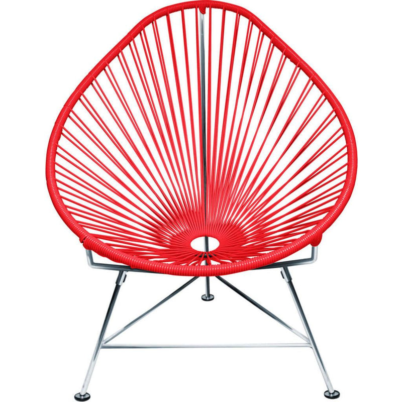 Innit Designs JuniorAcapulco Chair | Chrome/Red