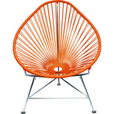 Innit Designs Junior Acapulco Chair | Chrome/Orange