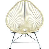 Innit Designs Junior Acapulco Chair | Chrome/Ivory
