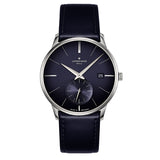 Junghans Meister Mega Kleine Sekunde Watch | Midnight Blue Calf Leather Strap 058/4901.00