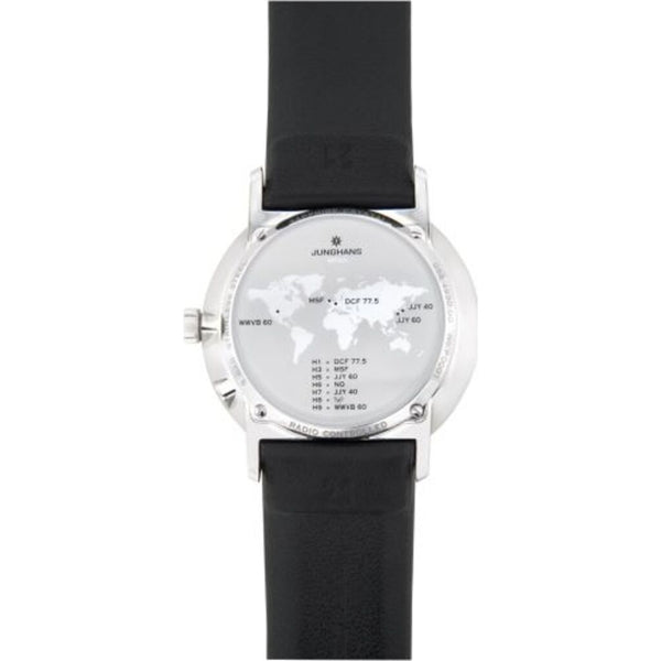Junghans Form Mega Radio Controlled Watch | Black Calfskin Strap 058/4930.00