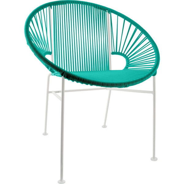 Innit Designs Concha Chair | White/Turquoise