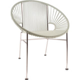 Innit Designs Concha Chair | Chrome/White
