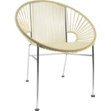 Innit Designs Concha Chair | Chrome/Ivory