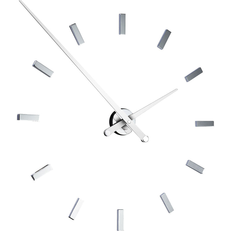 Nomon Tacon 12 L Wall Clock | Chromed Brass/Walnut