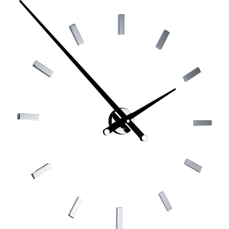 Nomon Tacon 12 L Wall Clock | Chromed Brass/Walnut