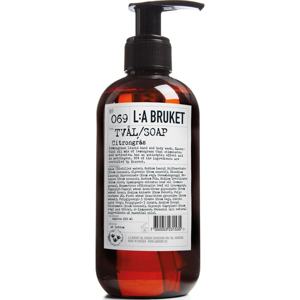 L:A Bruket No 069 Hand & Body Wash | Lemongrass 250ml 10556