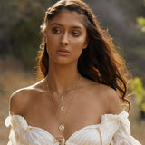 Awe Inspired Triple Star Charm Necklace | Standard Cable Chain