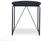 Resource Decor Georgina Side Table | Black Marble