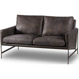 Resource Decor Vanessa 2 Seater Sofa | Destroyed Black Leather