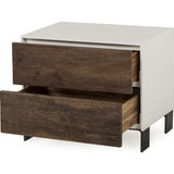 Resource Decor Cardosa Nightstand | White