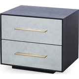 Resource Decor Waters Nightstand | Smoked Black Oak