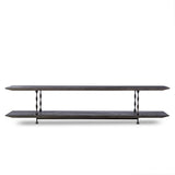 Resource Decor Natal Media Console Table | French Oak/Turned Steel