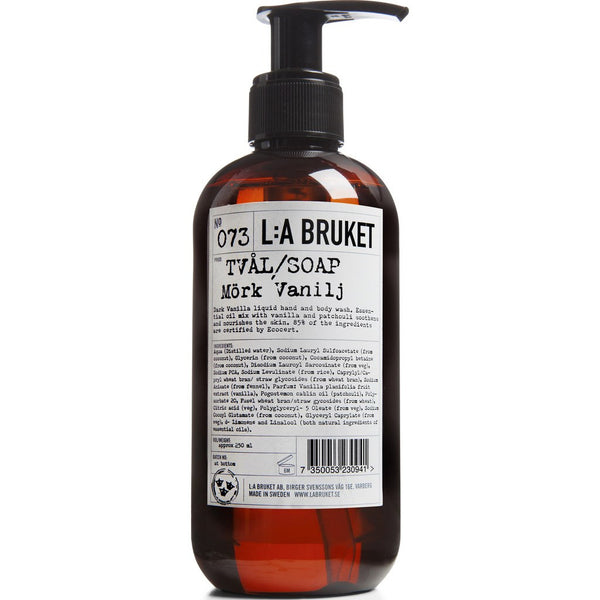 L:A Bruket No 073 Hand & Body Wash | Dark Vanilla 250ml 10559