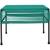 Innit Designs Atom Ottoman | Turquoise/Black