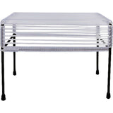 Innit Designs Atom Ottoman | Clear/Black