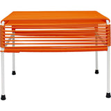 Innit Designs Atom Ottoman | Orange/White