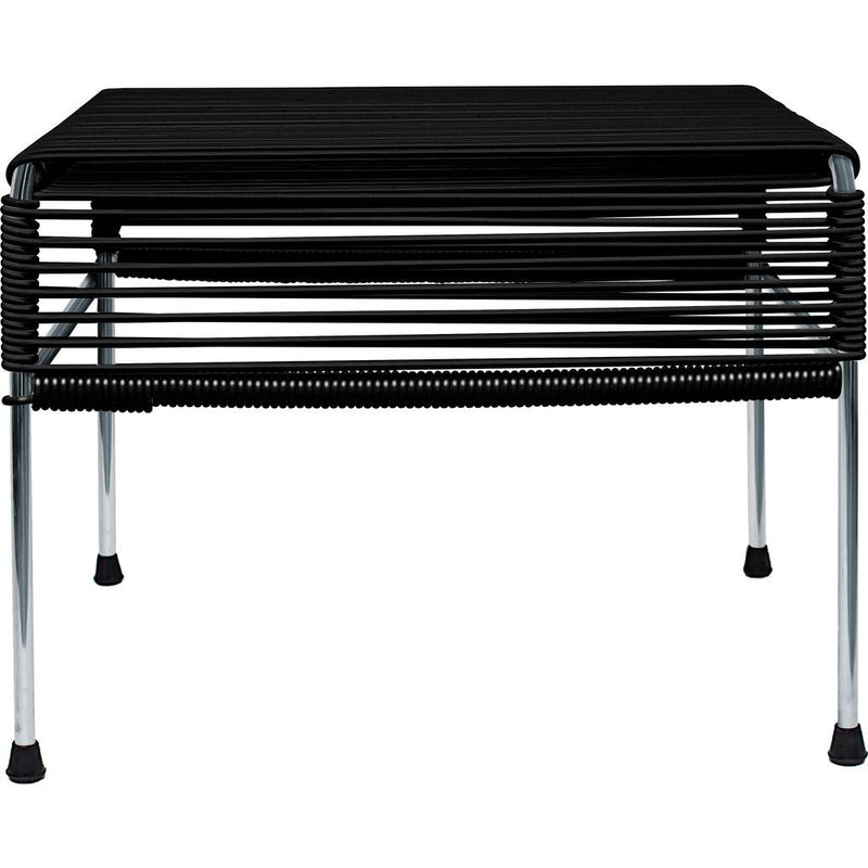 Innit Designs Atom Ottoman | Black/Chrome