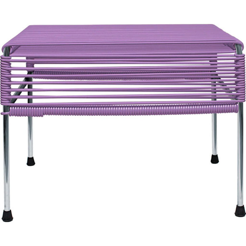Innit Designs Atom Ottoman | orchid/Chrome