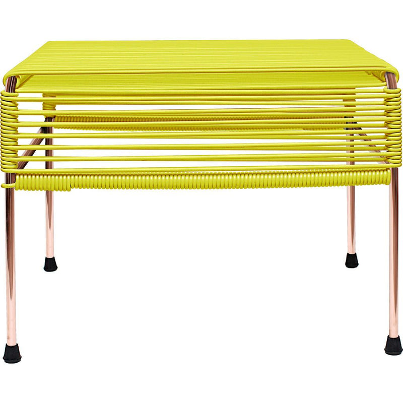 Innit Designs Atom Ottoman | Yellow/Copper
