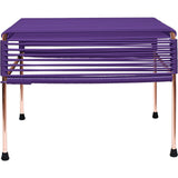 Innit Designs Atom Ottoman | Purple/Copper