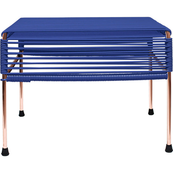 Innit Designs Atom Ottoman | Deep Blue/Copper
