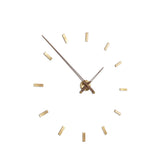 Nomon Tacon 12 G Wall Clock | Brass/Walnut