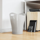 Umbra Garbino Trash Can | Metallic White