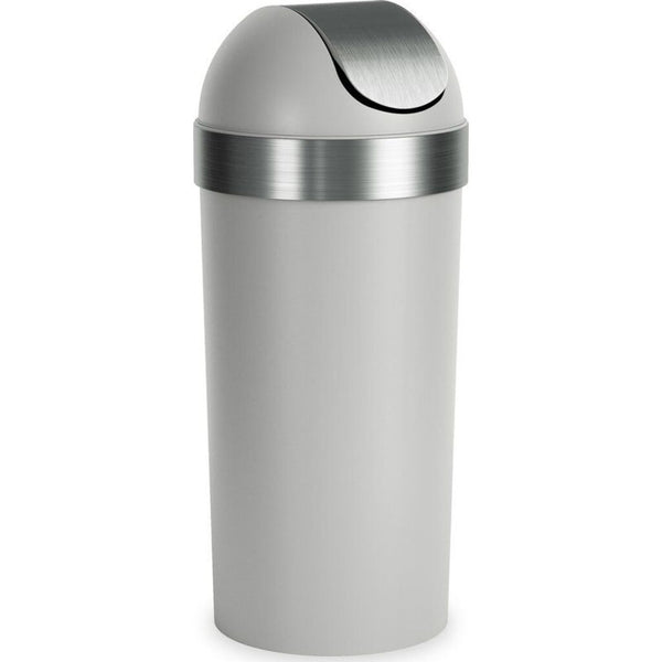 Umbra Venti Trash Can | Gray/Steel