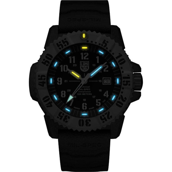 Luminox MIL-SPEC Watch Set | 46mm | 30 ATM | Rubber Strap + Camo Strap | Black Dial