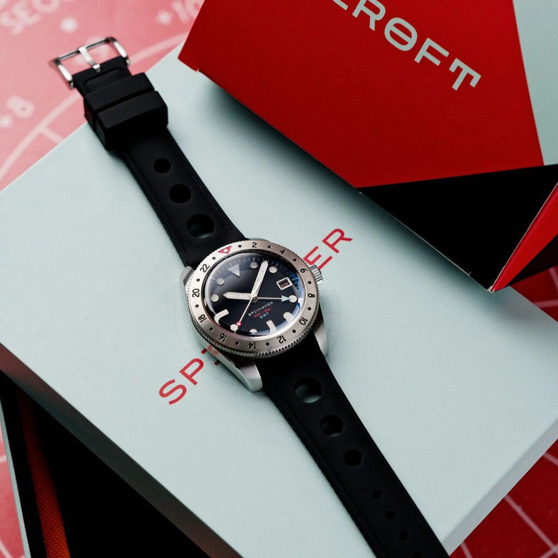 Spinnaker Croft 3912 Automatic Limited Edition | Wet Suit Black