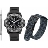 Luminox MIL-SPEC Watch Set | 46mm | 30 ATM | Rubber Strap + Camo Strap | Black Dial