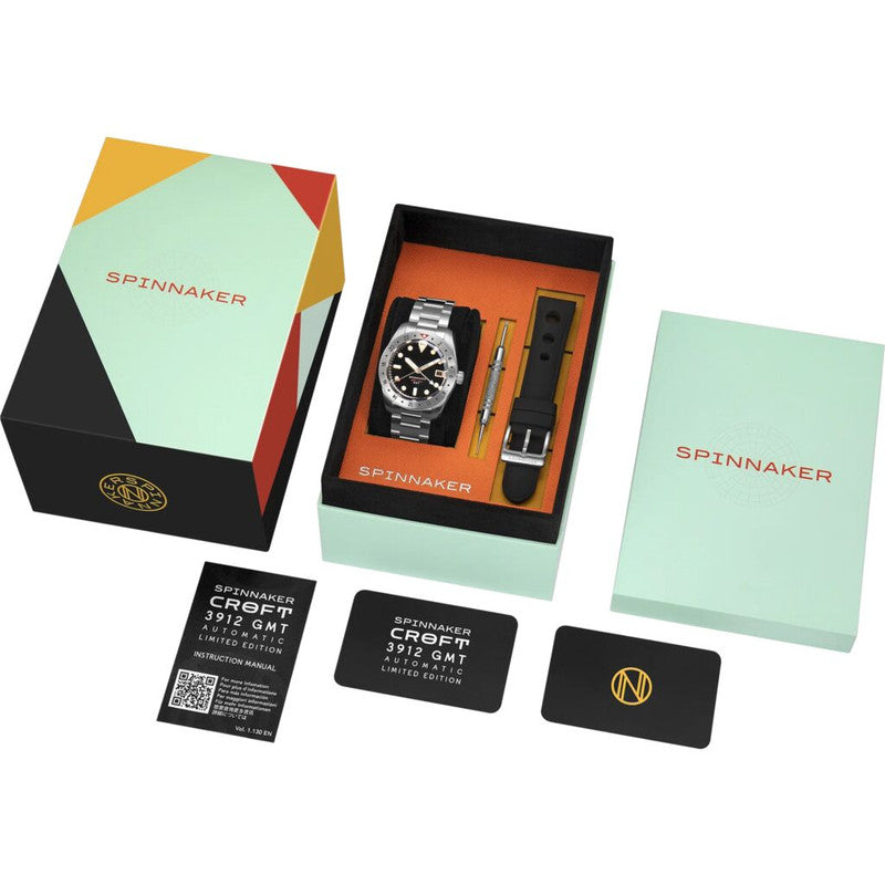 Spinnaker Croft 3912 Automatic Limited Edition | Wet Suit Black